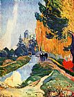 Les Nereides Paintings - Les Alyscamps by Paul Gauguin